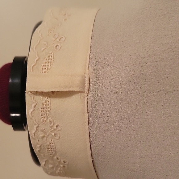 Vintage Primavera Firenze Long Sleeve Blouse Pale Yellow Size 4 See measurement - Picture 7 of 11